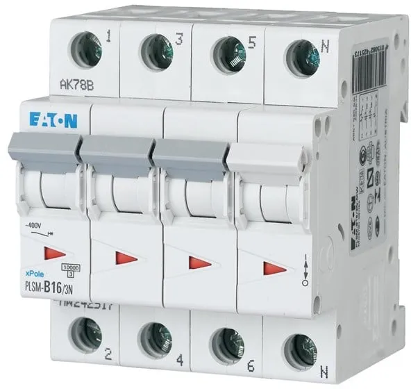 Eaton Automaattilaukaisija 16A 3P+N C 4M 6KA