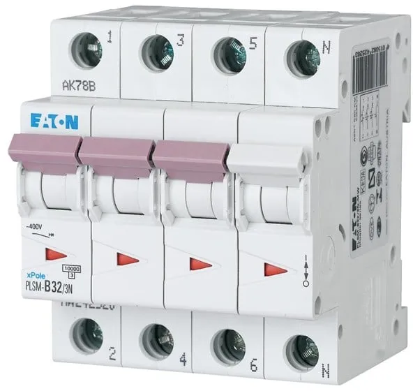 Eaton Automaattilaukaisija 32A 3P+N C 4M 6KA