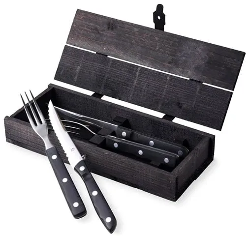 Gense Old Farmer Black pihvi/grilli aterimet 4 osaa