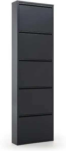 Ode, Kenkähylly, musta, H169x50x15 cm