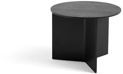 HAY Slit Wood Sohvapöytä Pyöreä Ø45 Musta