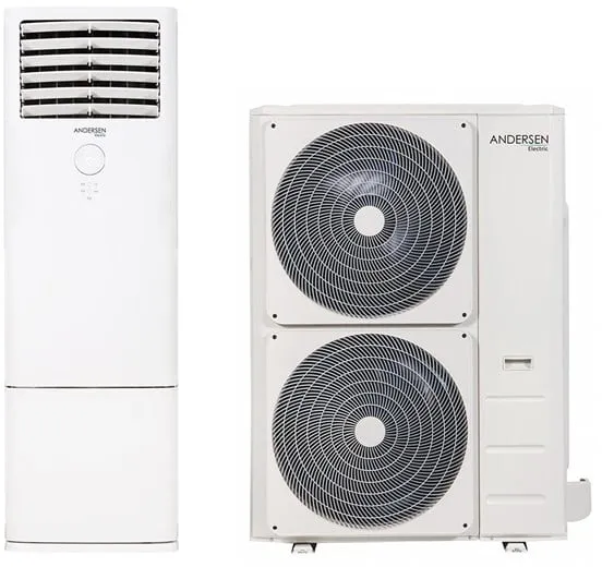 Andersen Electric Apollo 48000 ilma/ilma lämpöpumppu, 18,5 kW, 45–370 m², valkoinen