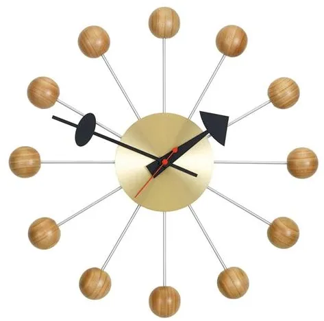 Vitra Ball Clock Kirsikkapuu Kello