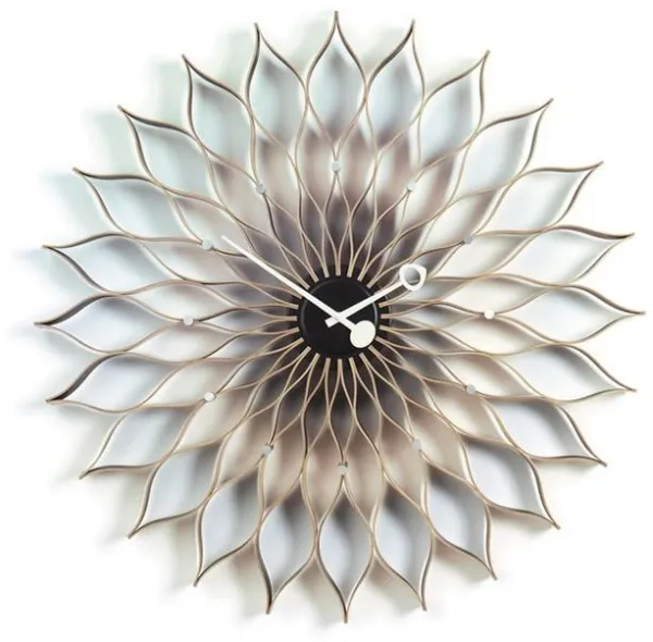 Vitra Sunflower Clock Kello Koivu/Musta