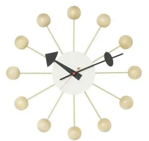Vitra Ball Clock Seinäkello Pyökki